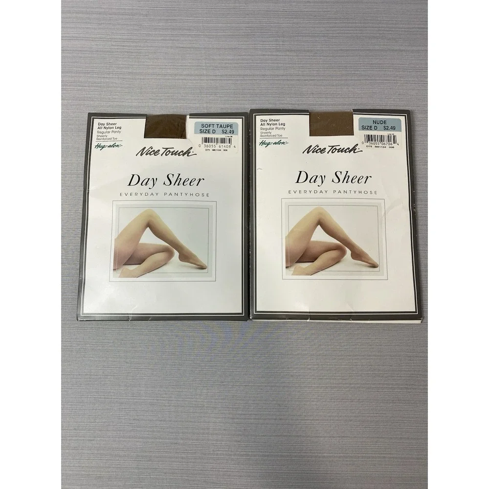 Vintage Sears Nice Touch Day Sheer Regular Panty‎ Everyday Pantyhose Size D